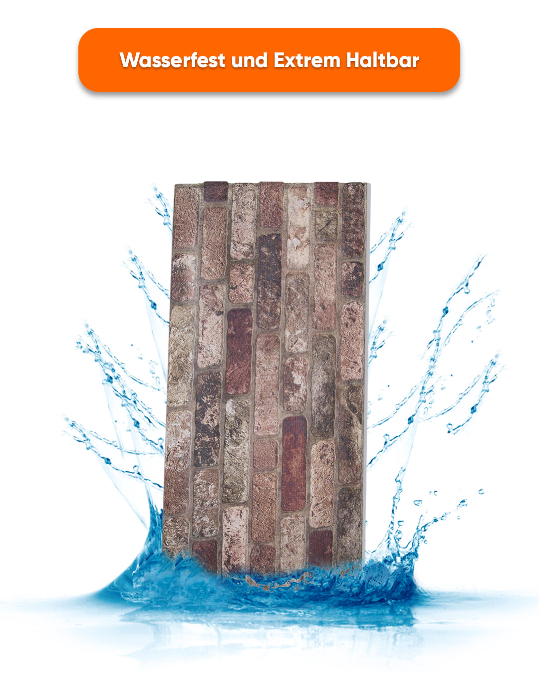 Wandverkleidung Steinoptik 50×100×2 cm | 3D Wandpaneele aus Styropor - Sandsturm L-1924