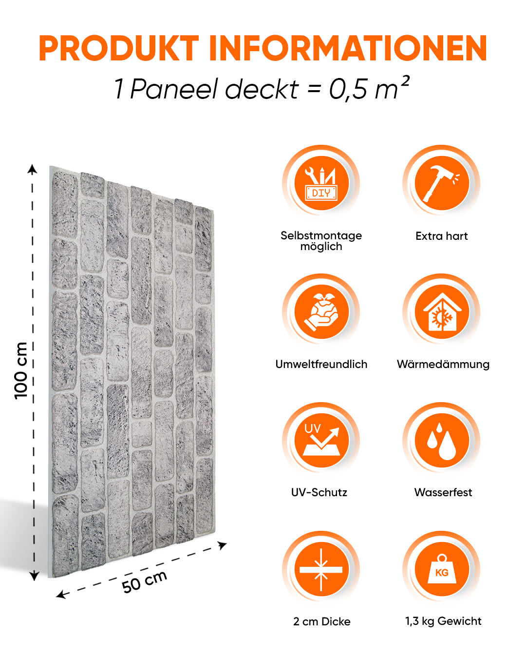 White Grey Artilel: L-1702 Lykienstein Wandverkleidung