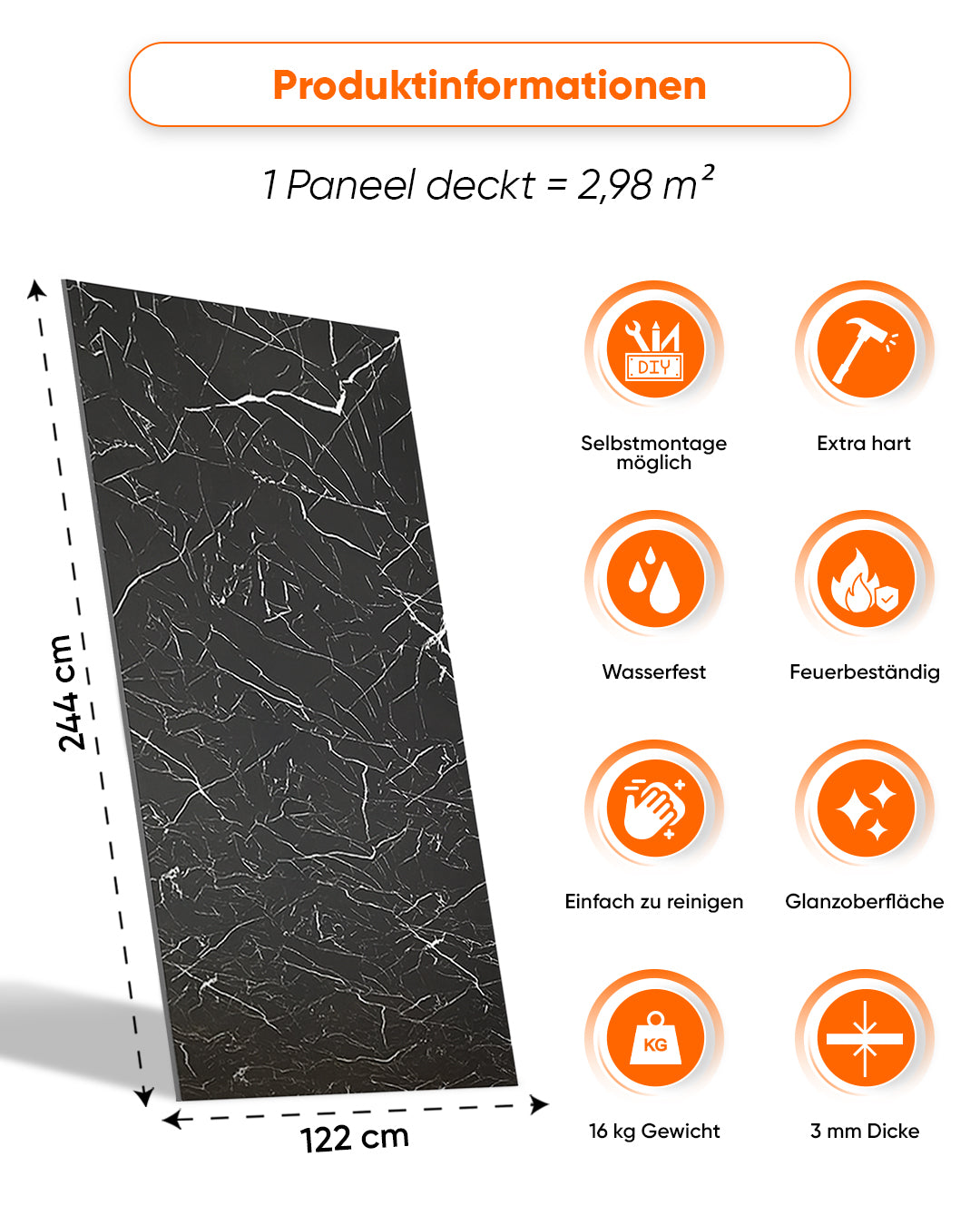 Marmerlook alternatief voor badkamertegels/Tidal Wave V-11 122x244 cm 