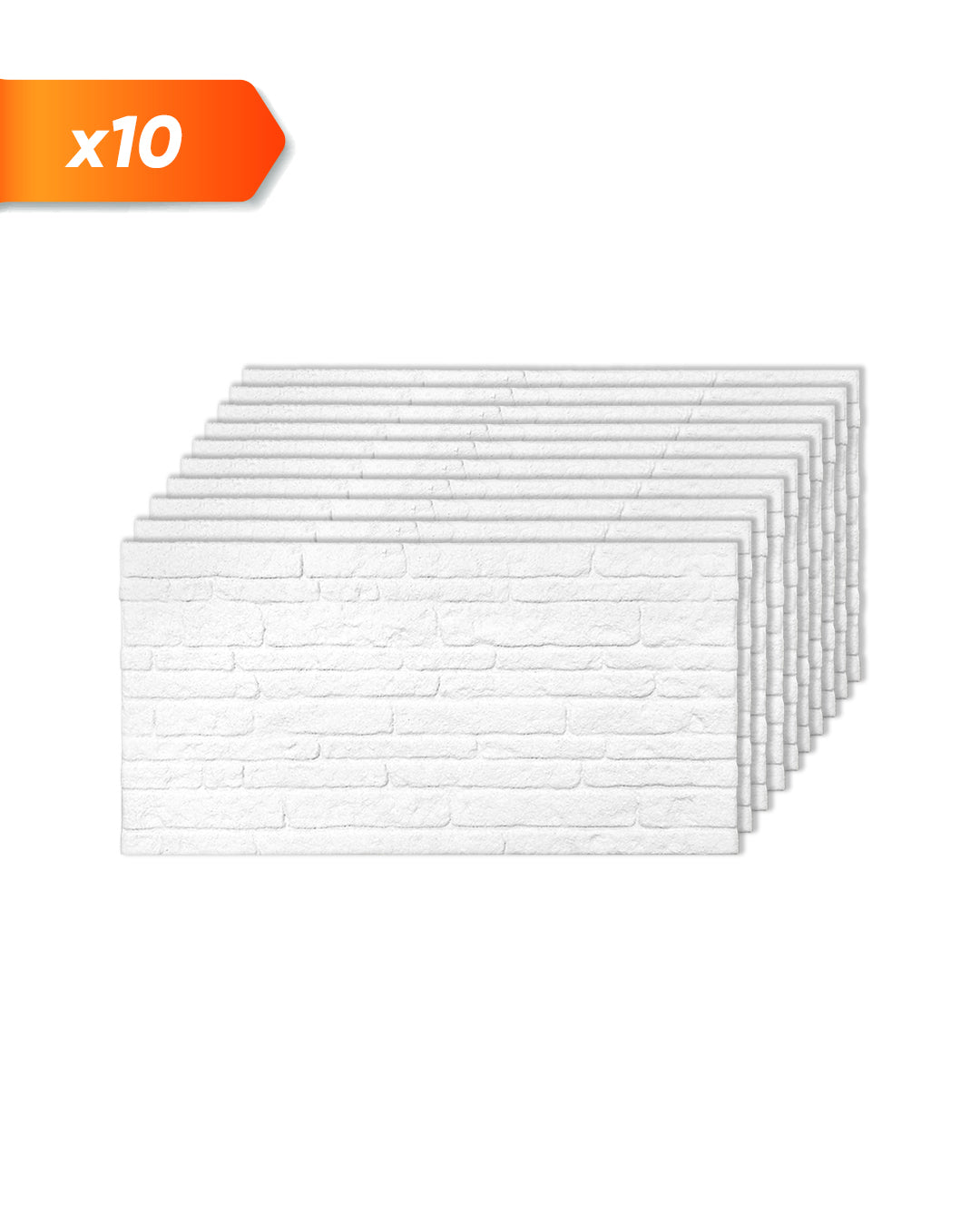 Wandverkleidung Steinoptik 50×100×2 cm | 3D Wandpaneele aus Styropor - White Snow N-1900
