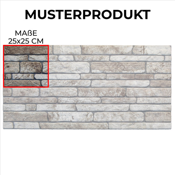 Sample product 25x25 cm N-04 Cremetraum Article Thin brick wall cladding