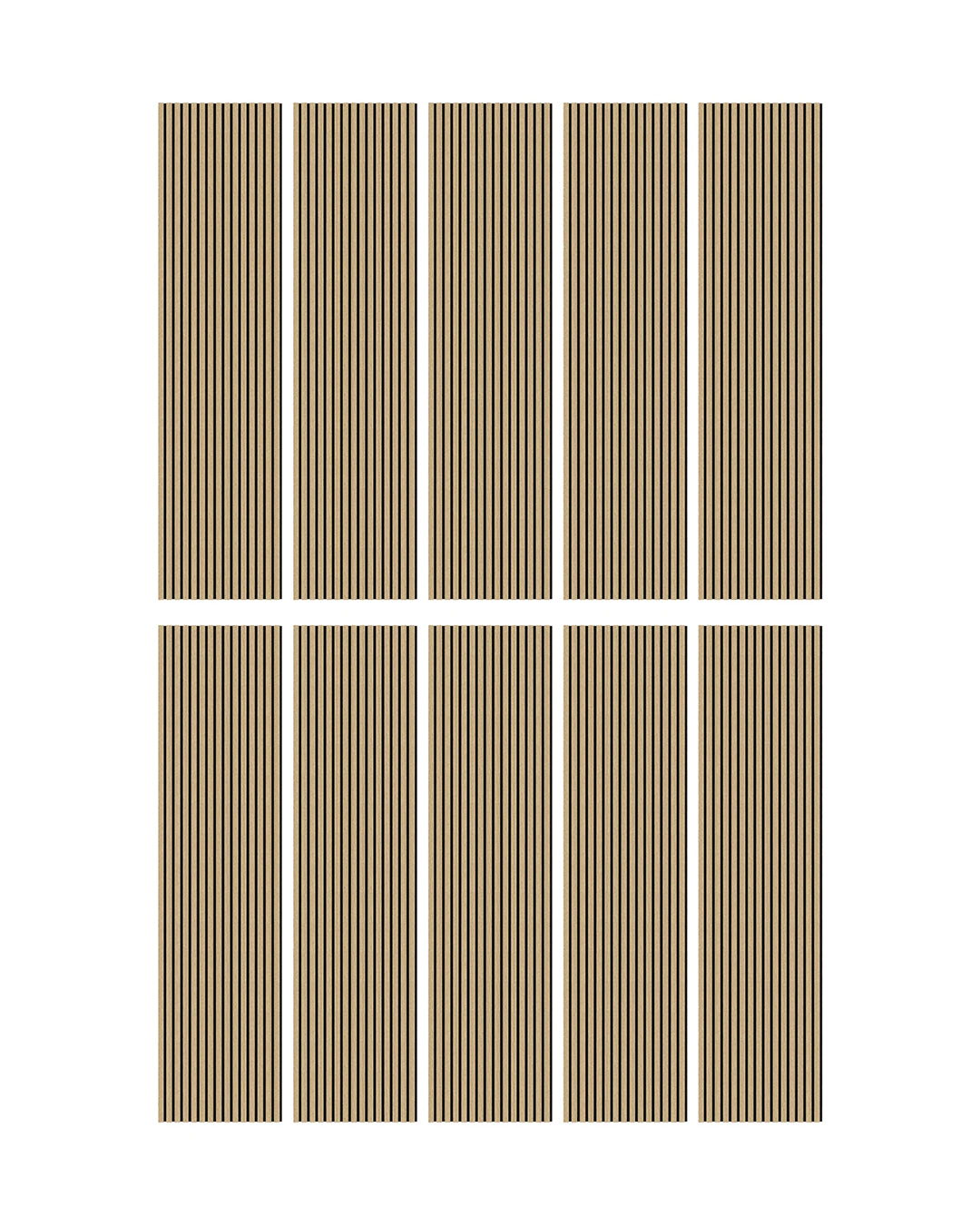 Akoestische wandpanelen van natuurlijk hout