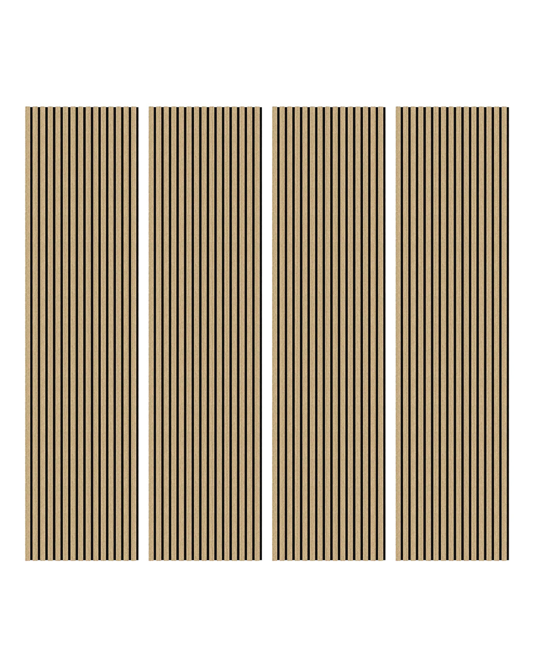 Akoestische wandpanelen van natuurlijk hout