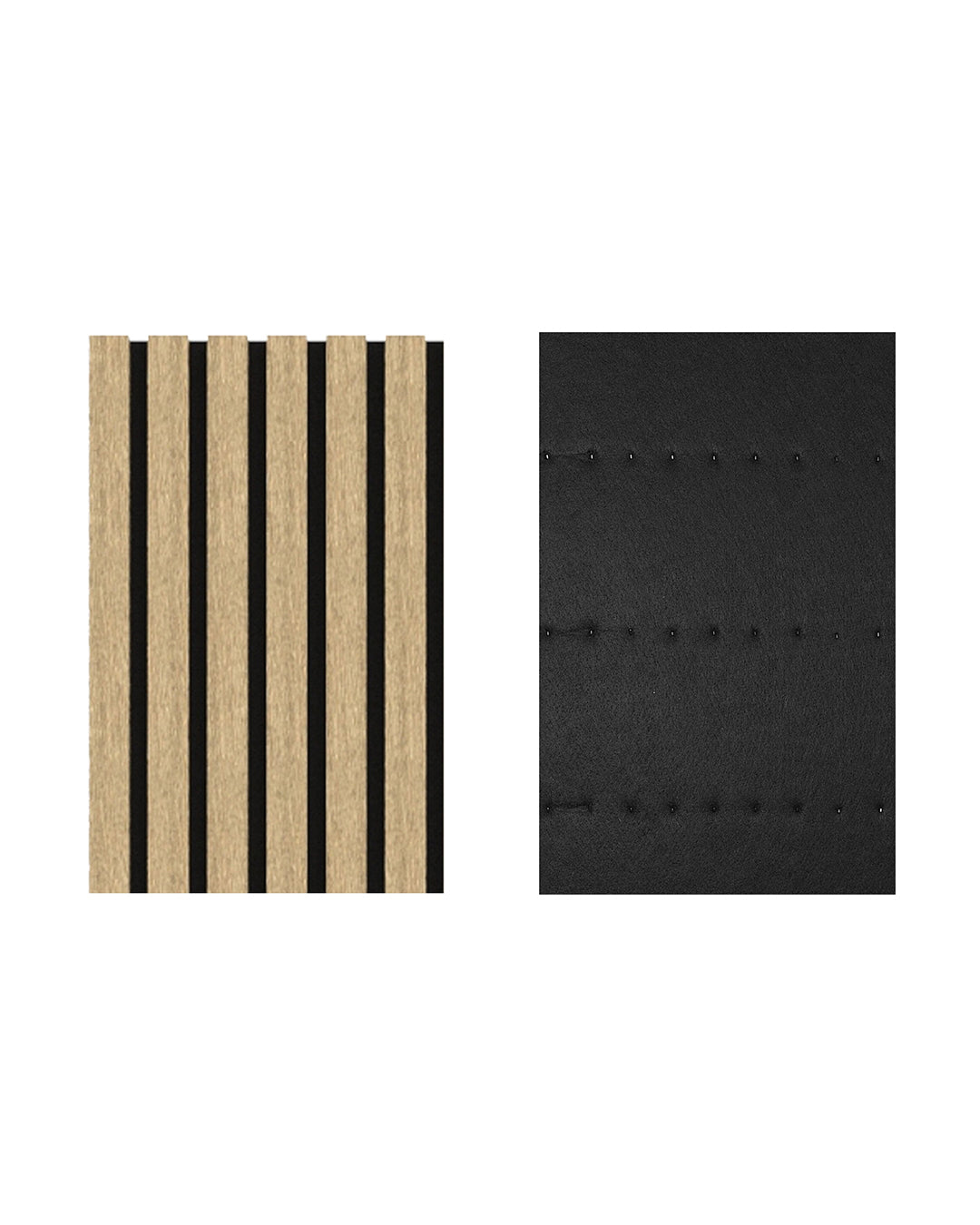 Akoestische wandpanelen van natuurlijk hout