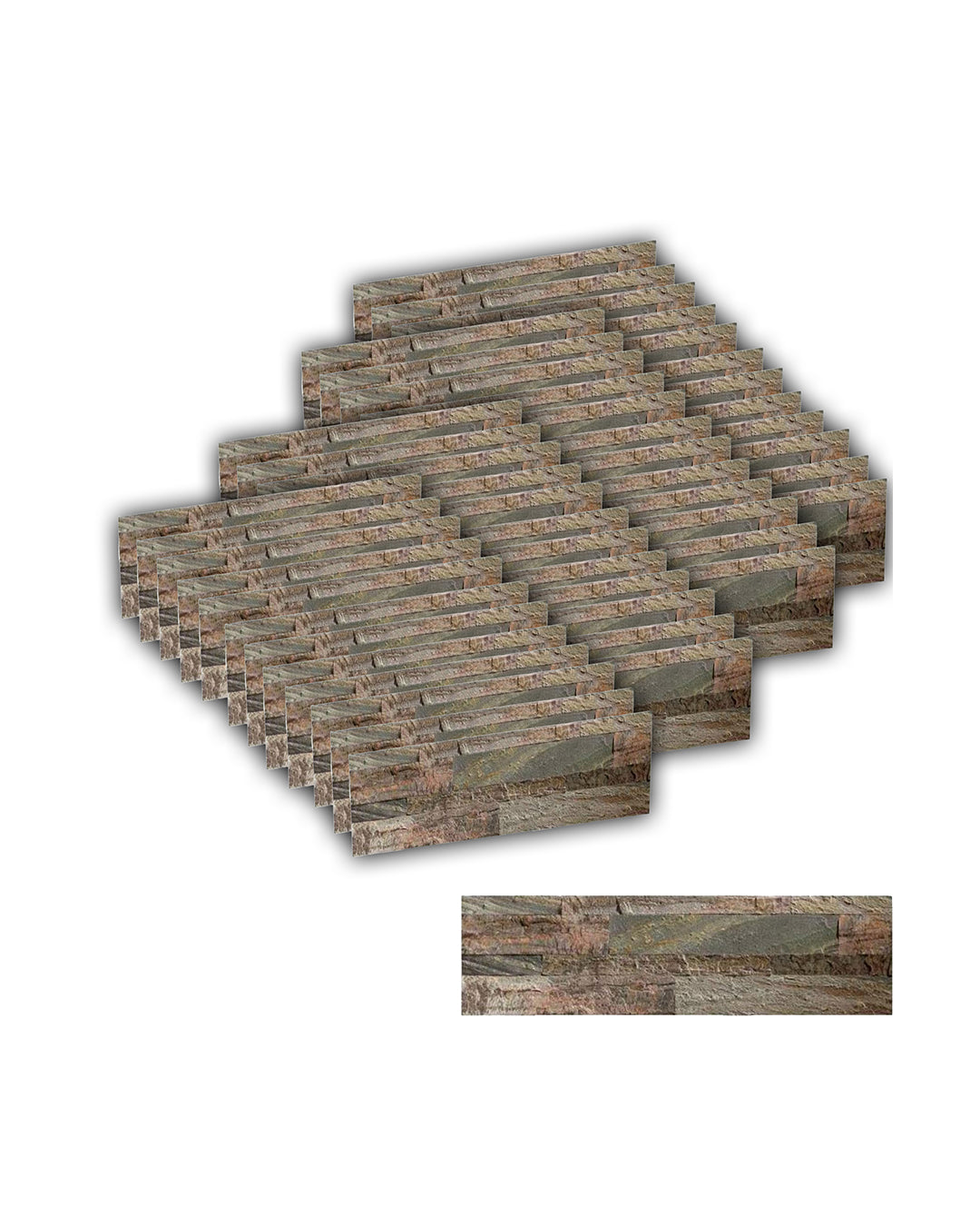 Roma Stone Selbstklebende  Dünnschiefer / Natursteinplatte