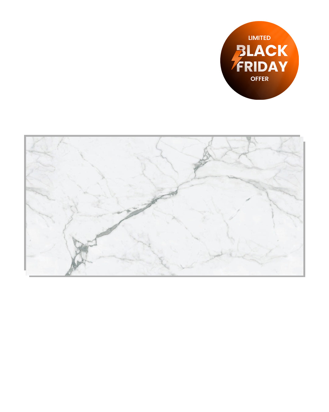 SPC Marmor Wandpaneel Weiß 60x120 cm – Carrara Marmor