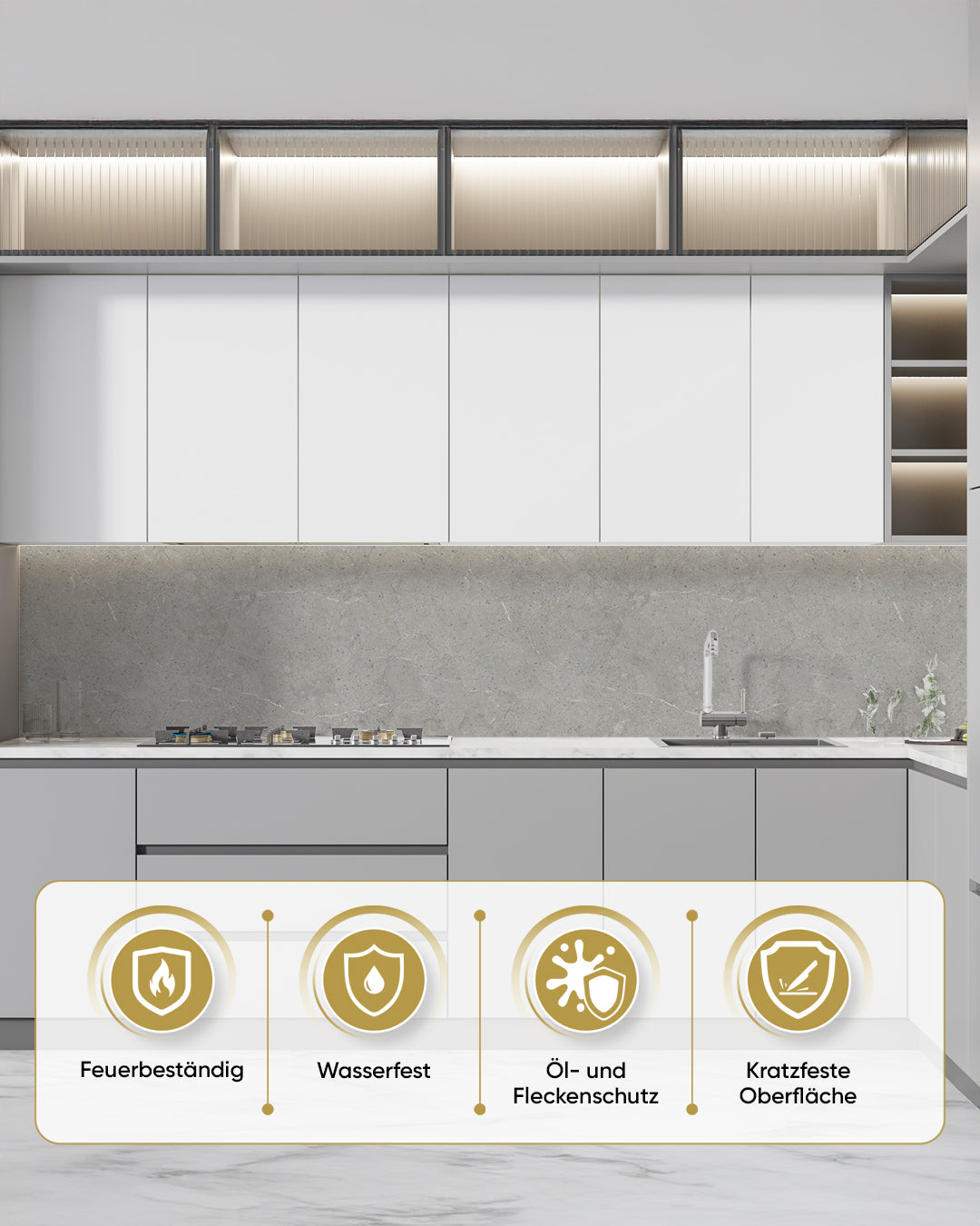 SPC Wandpaneel Grau 60x120 cm – Stein Grau