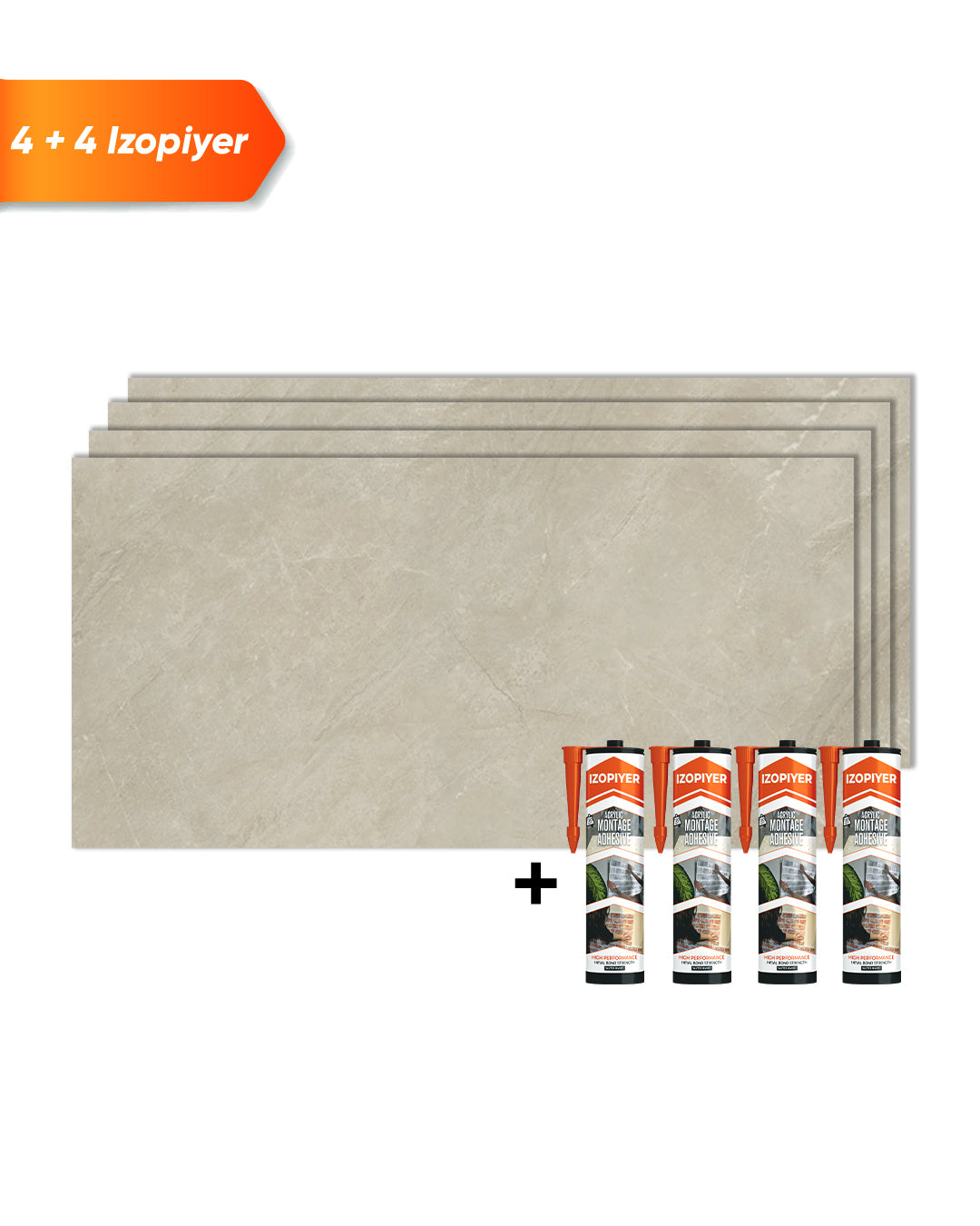 SPC Wandpaneel Grau 60x120 cm – Sandstein Beige