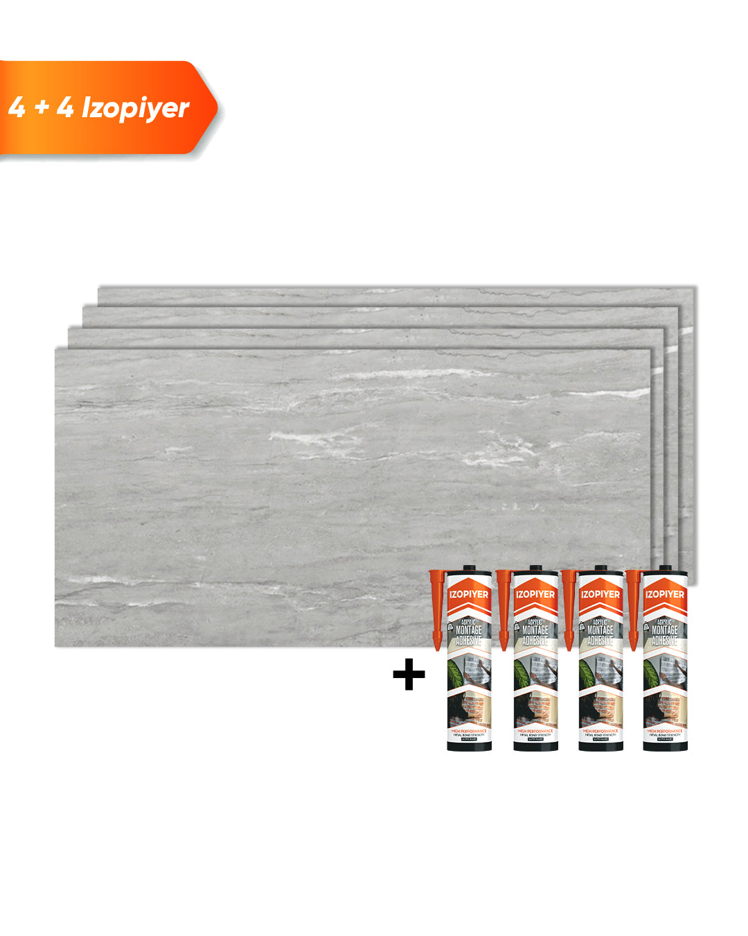 SPC Wandpaneel Grau 60x120 cm – Silberne Nebel