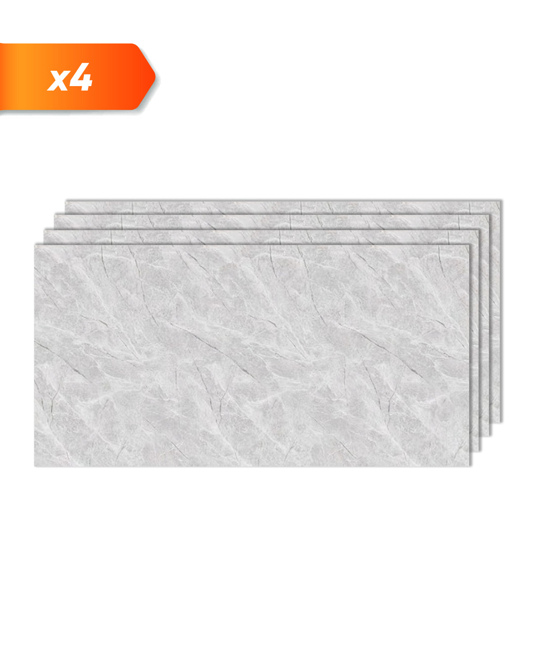 Wandpaneele Marmoroptik 122x260 cm | PVC Marmor Wandverkleidung | Moonwalk