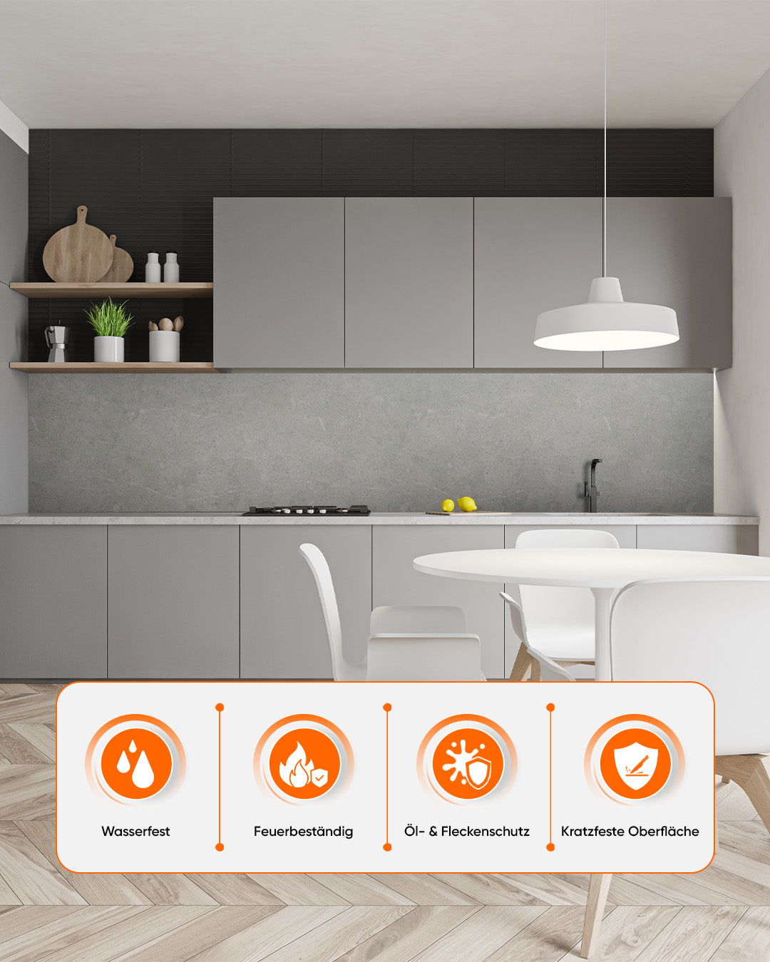 SPC Wandpaneel Grau 60x120 cm – Stein Grau