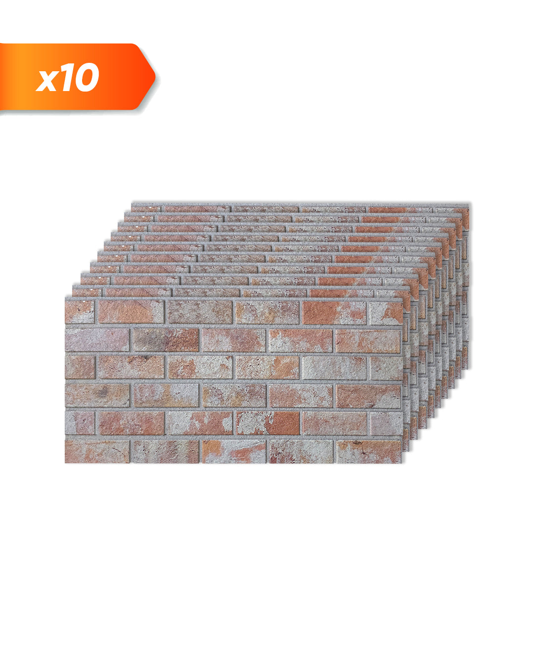 Ziegelsteinoptik Wandpaneele 50x100x2 cm | 3D Wandpaneele aus Styropor | Stone House T-1913