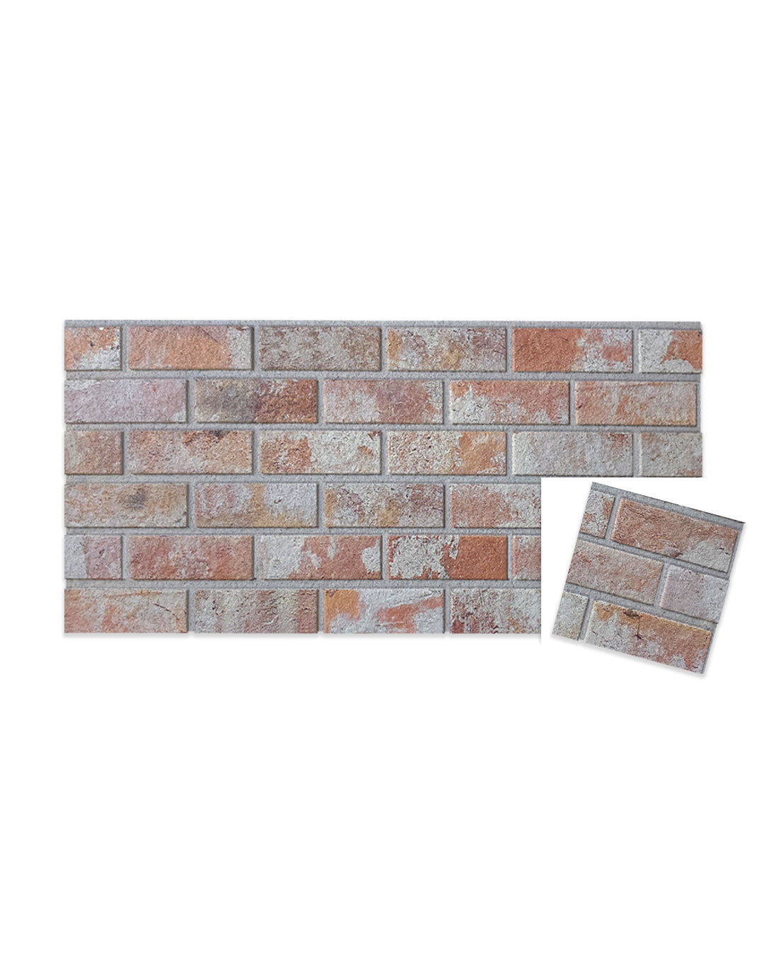 Ziegelsteinoptik Wandpaneele 50x100x2 cm | 3D Wandpaneele aus Styropor | Stone House T-1913