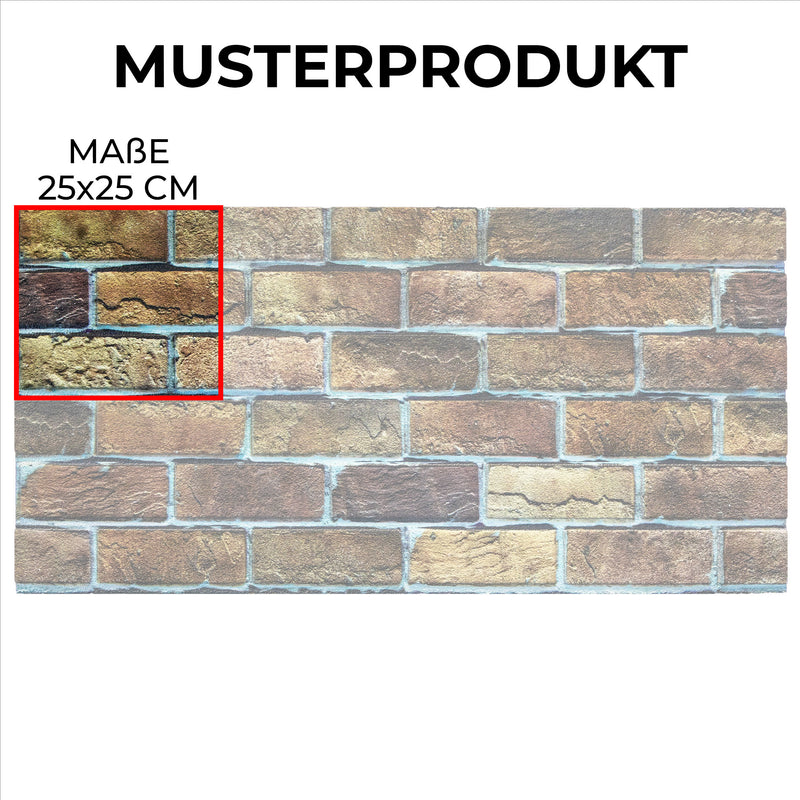 Sample Product 25x25 cm T-1809 Desert Shade Article Brick Wall Panel