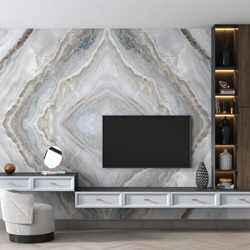 Marble Look Alternative to Bathroom Tile/Pearl Land UV-07 244x122 cm