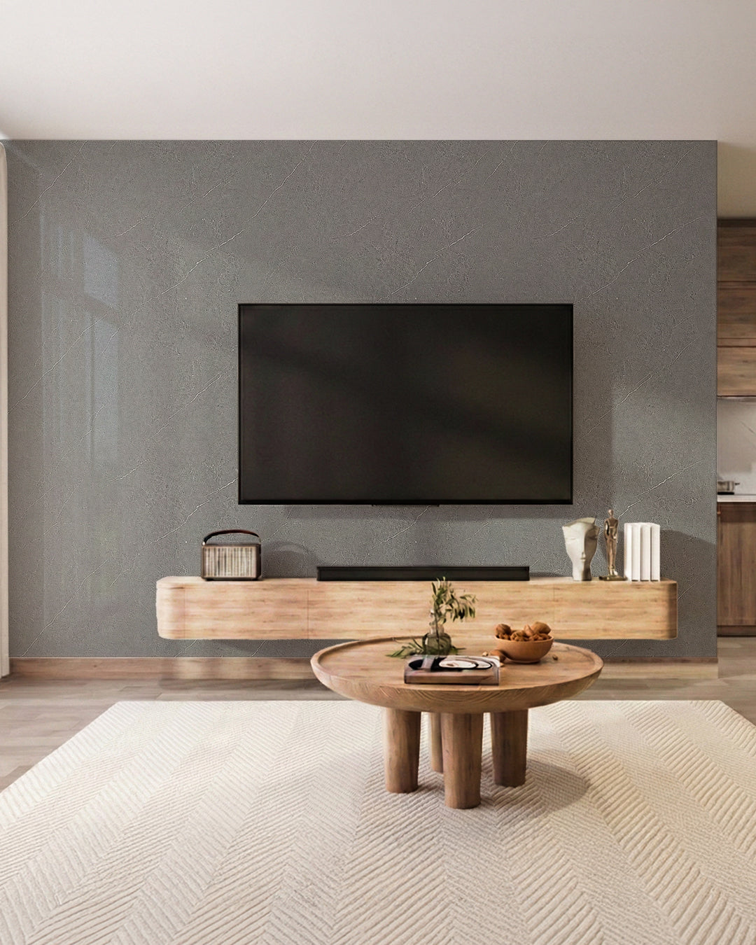 Wandpaneele Marmoroptik 122x260 cm | PVC Marmor Wandverkleidung | Urban Concrete