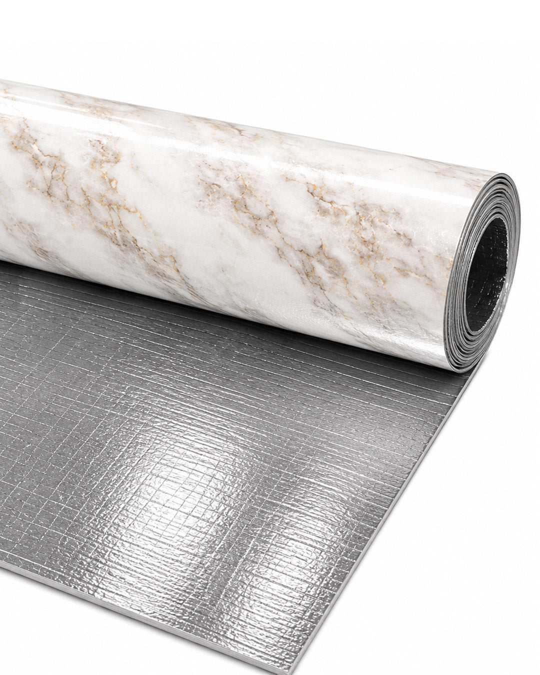 Marmoroptik Wandverkleidung 120×300 cm - 2,5 mm stark | Selbstklebend, flexibel & aufrollbar | Gold Vein Marble