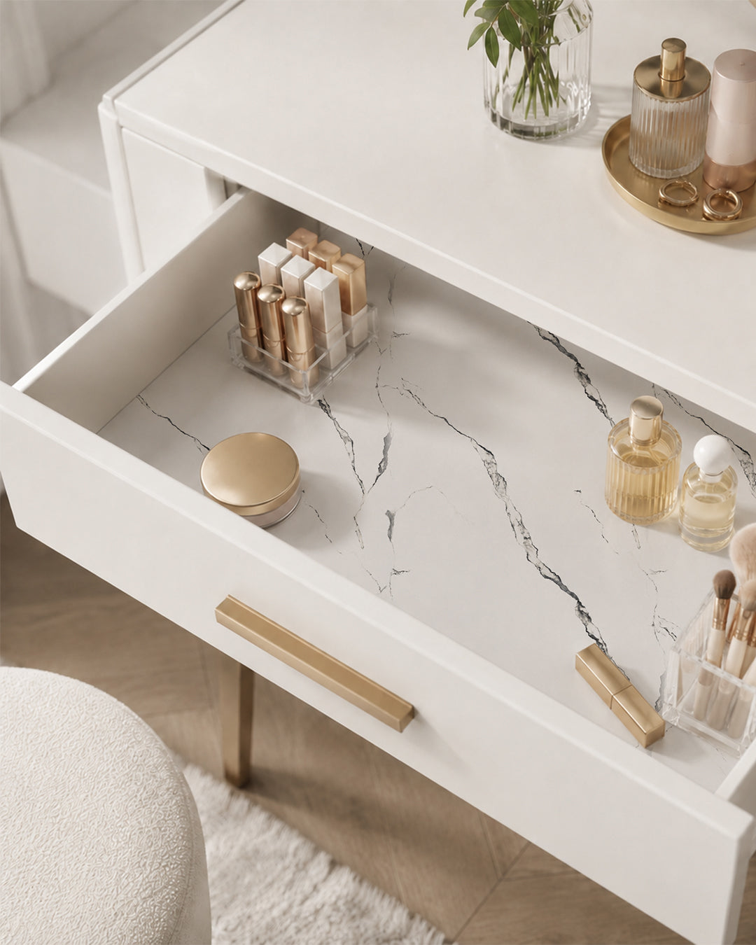 Marmoroptik Wandverkleidung 120×300 cm - 2,5 mm stark | Selbstklebend, flexibel & aufrollbar | Silver Vein Marble