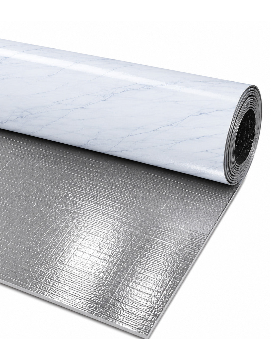 Marmoroptik Wandverkleidung 120×300 cm - 2,5 mm stark | Selbstklebend, flexibel & aufrollbar | Arctic Weiß Marble