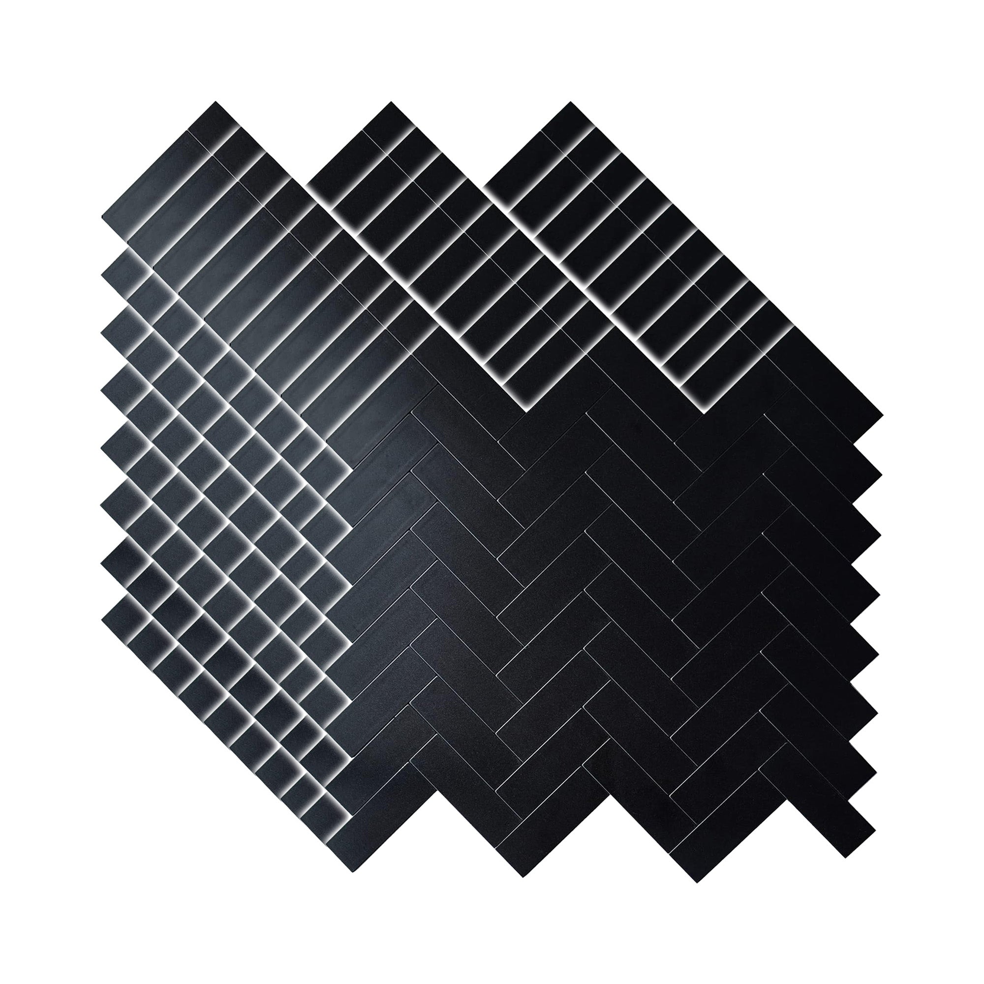 Mosaik-Wandfliesen, selbstklebende Wandfliesen | Black Mosaics  WJ-141