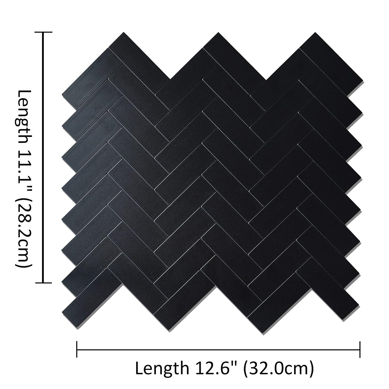 Mosaik-Wandfliesen, selbstklebende Wandfliesen | Black Mosaics  WJ-141