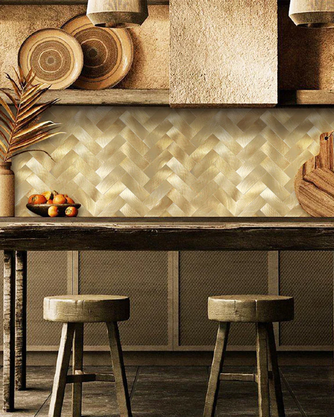 Mosaik-Wandfliesen, selbstklebende Wandfliesen | Golden Royal Mosaics WJS-476