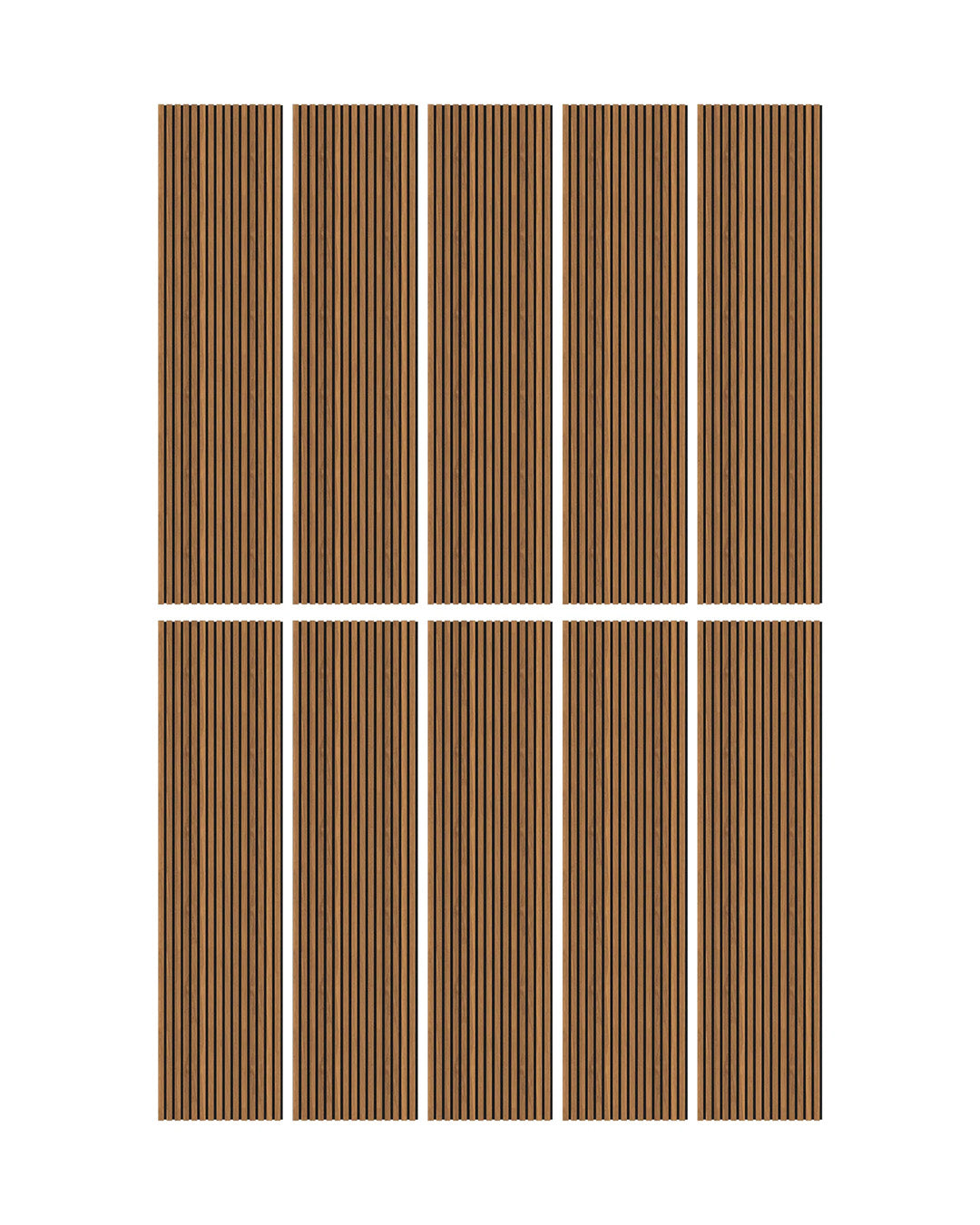 Akoestische wandpanelen van hout van Walnut