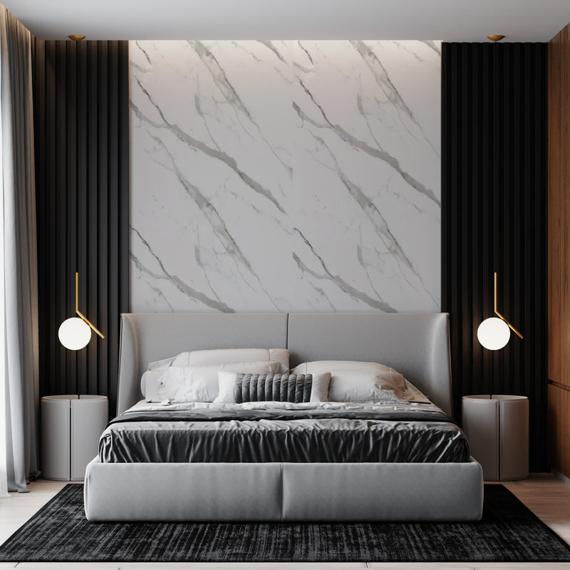 Marble Look Alternative Bathroom Tile/Kitchen Tile Ice Berg Grey 244x122 cm