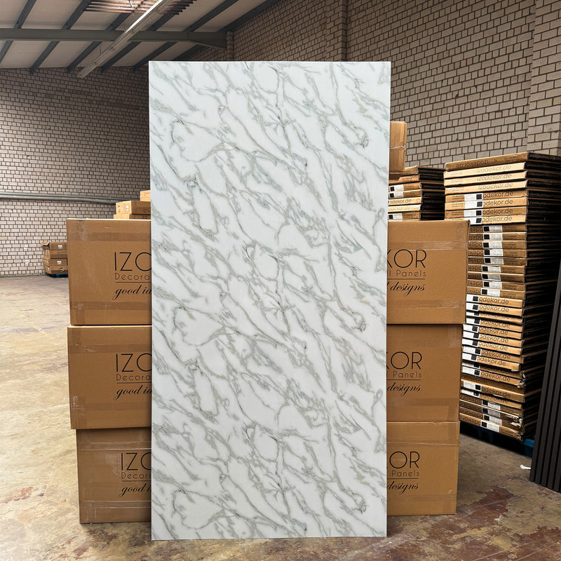 Marble look alternative to bathroom tile/kitchen tile Calacada 244x122 cm