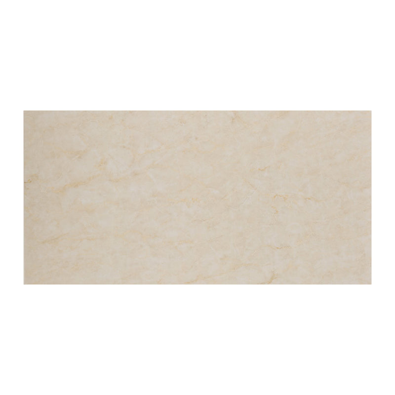 Marble Look Alternative Bathroom Tile/Kitchen Tile Vanilla 244x122 cm