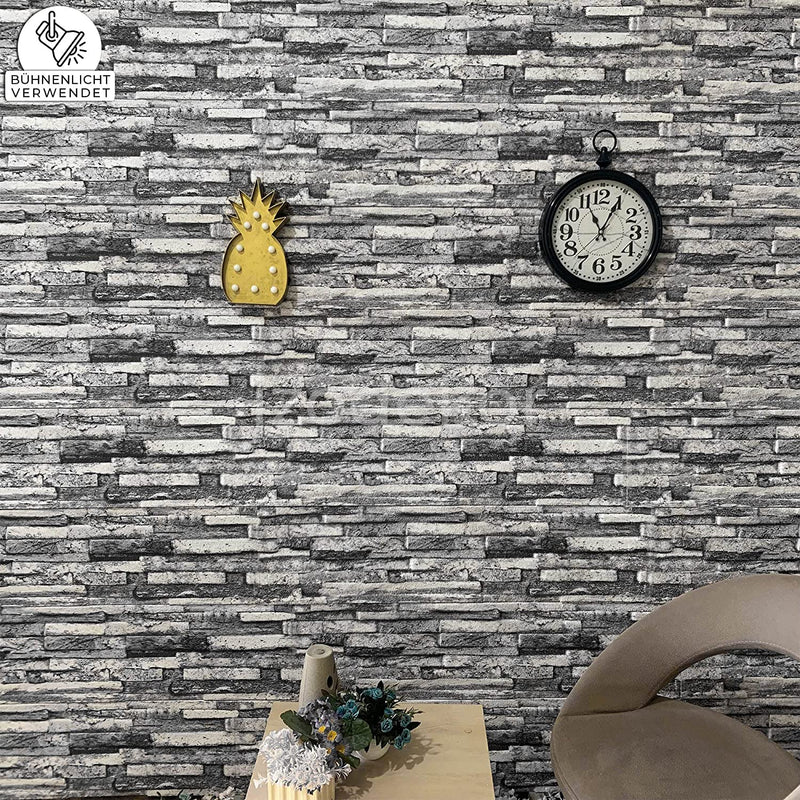 Black White Dream Article: A-03 Antique Stone Wall Paneling
